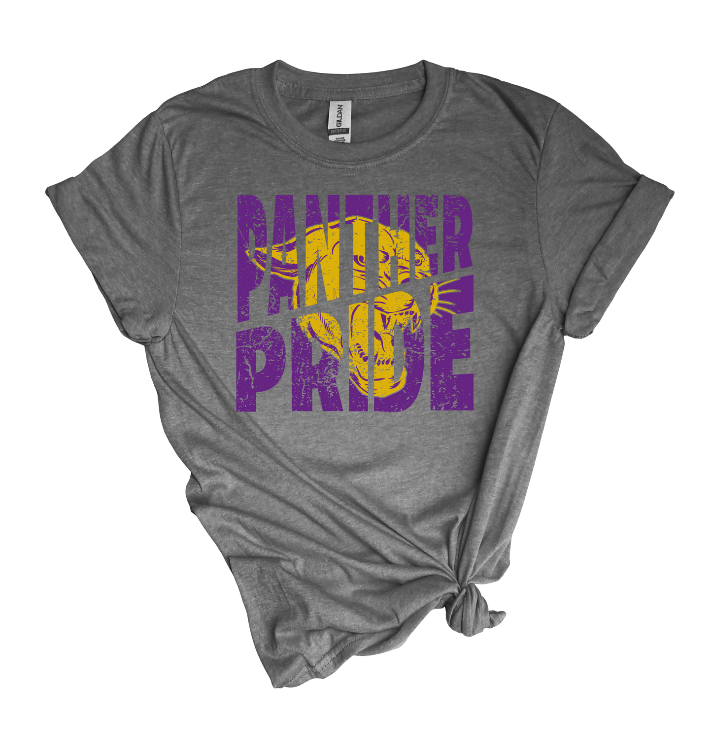 Graphite Heather Panther Pride (Unisex softstyle t-shirt)