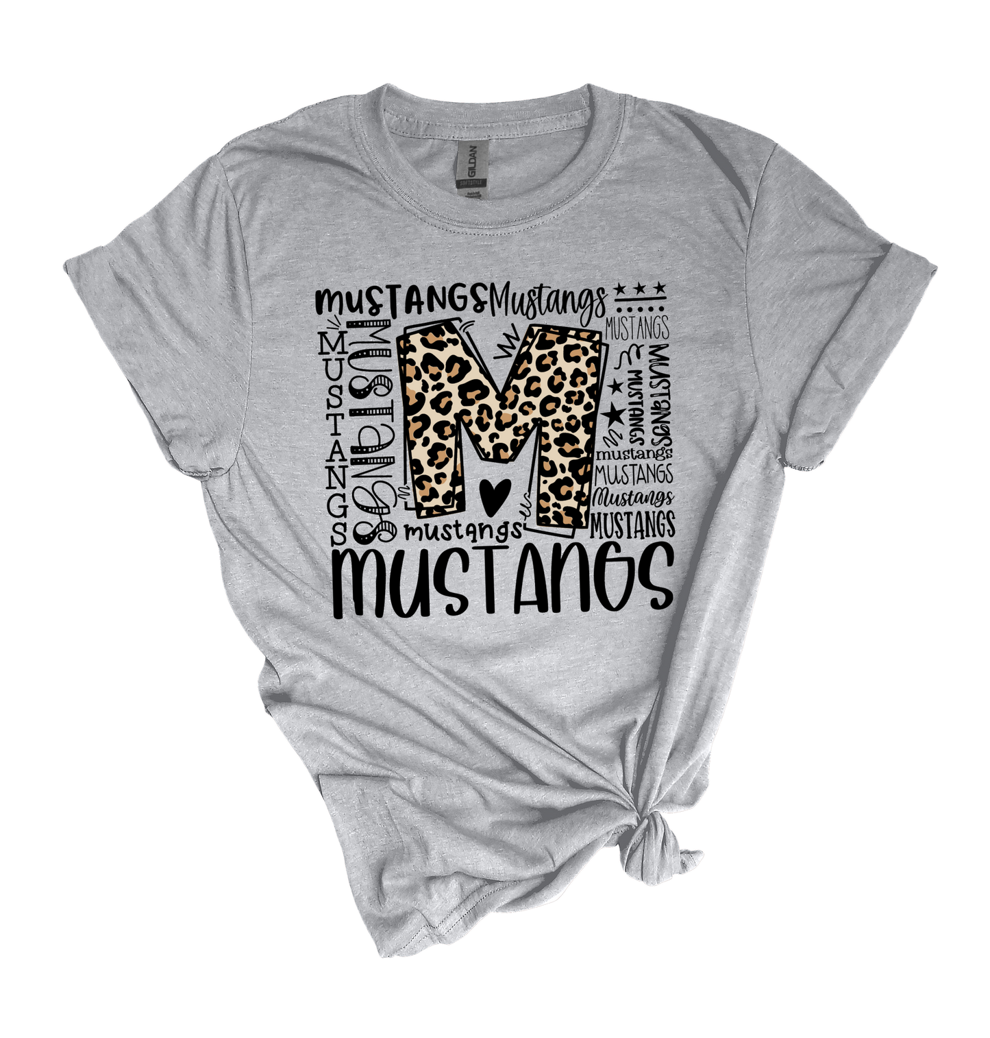 Mustangs typography