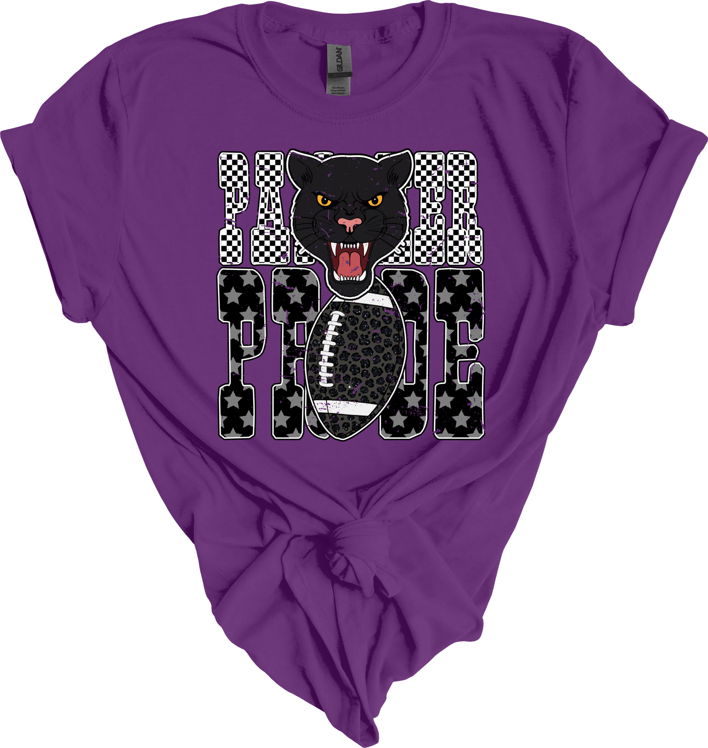 Distressed panther pride