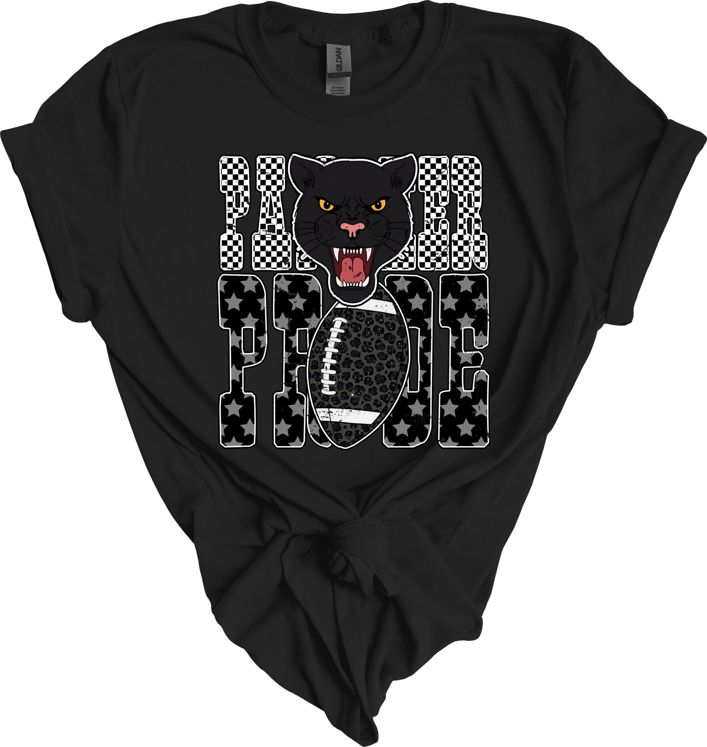 Distressed panther pride