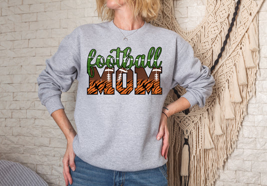 Football Mom (tiger) Crewneck