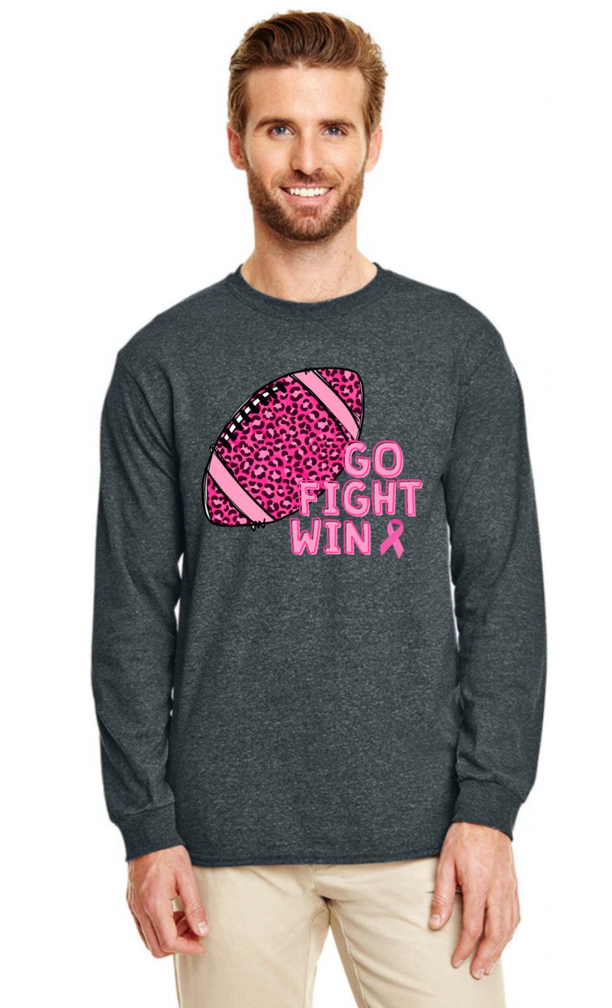 Go Fight Win Breast Cancer Long Sleeve