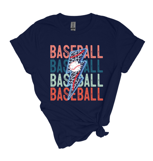 Baseball Lightning Bolt