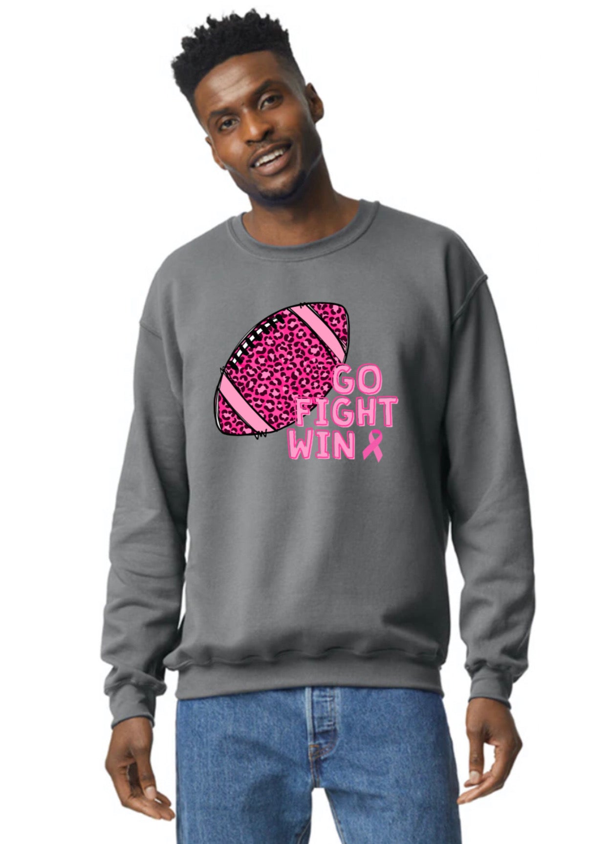 Crewneck Go Fight Win Breast Cancer