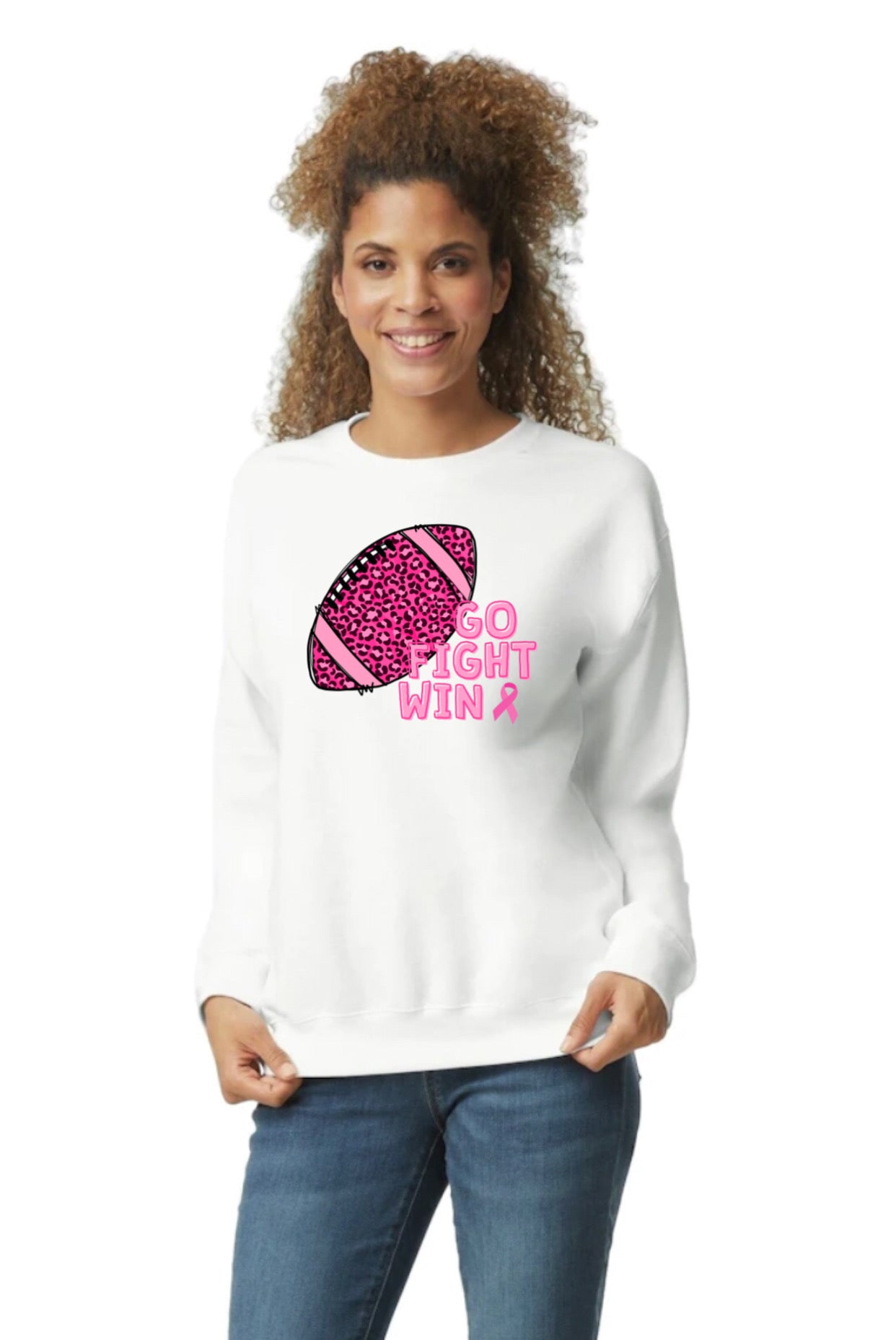 Crewneck Go Fight Win Breast Cancer