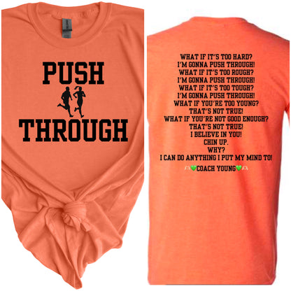 Push Through Adult Tee (read description for pickup)