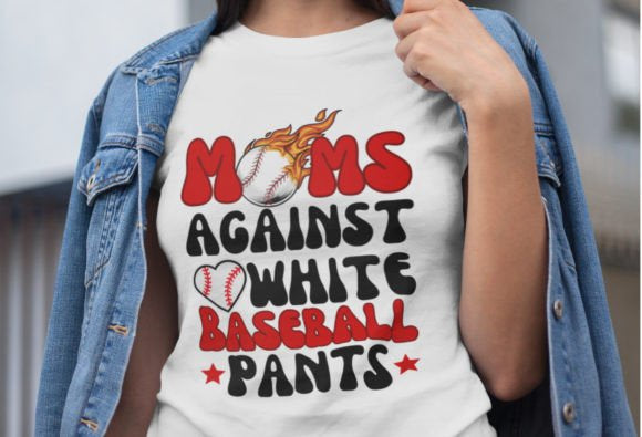 Moms Against White Baseball Pants