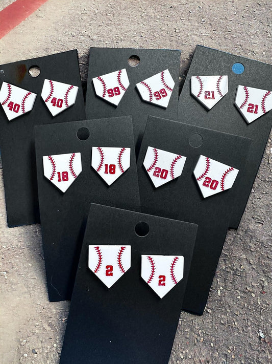 Customer softball/baseball earrings