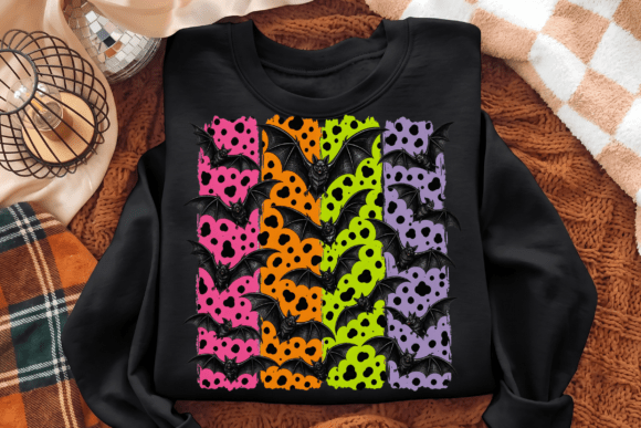 Neon leopard bats
