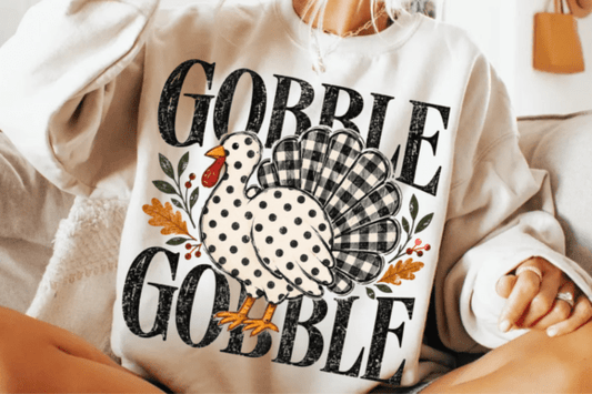 Gobble gobble polka dot