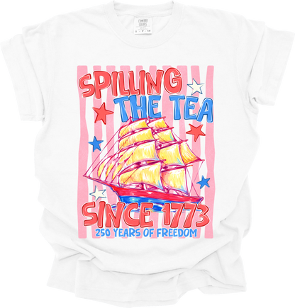 Spilling the tea since 1773 (2 versions)