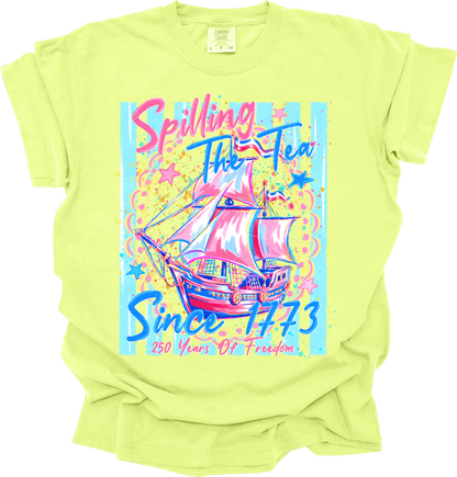 Spilling the tea since 1773 (2 versions)