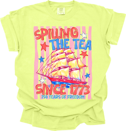 Spilling the tea since 1773 (2 versions)