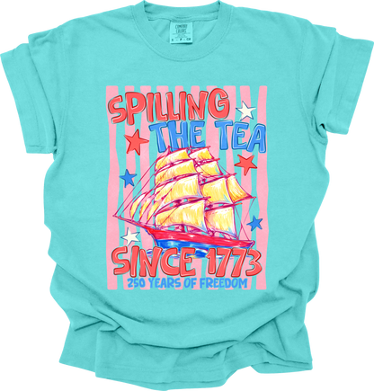 Spilling the tea since 1773 (2 versions)