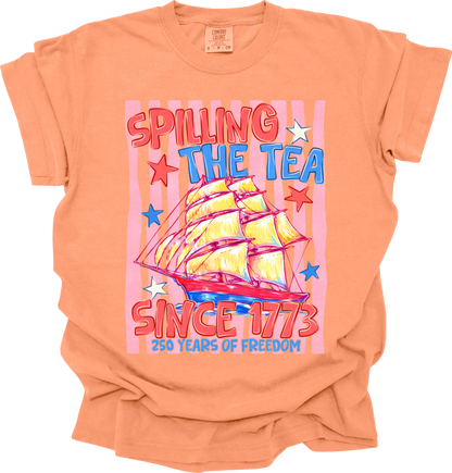 Spilling the tea since 1773 (2 versions)