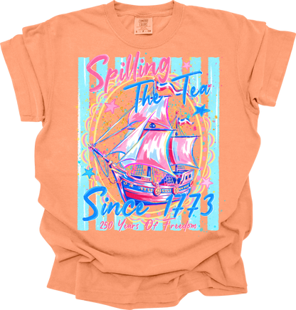 Spilling the tea since 1773 (2 versions)