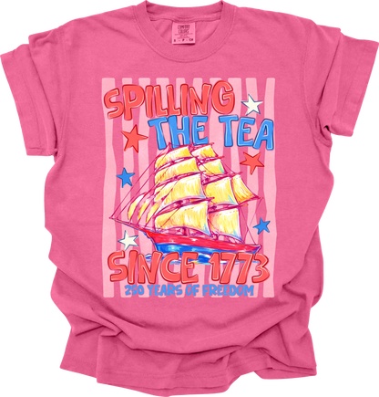 Spilling the tea since 1773 (2 versions)