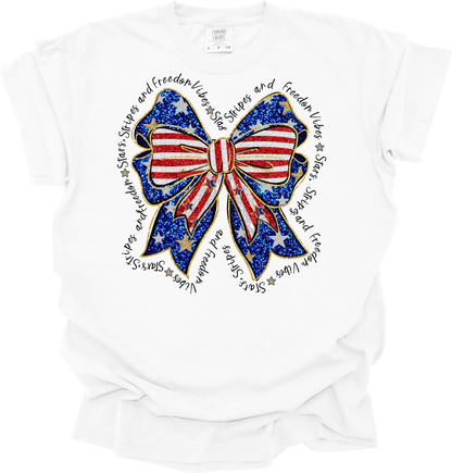 Flag coquette comfort colors