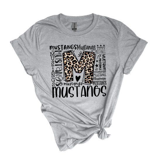 Mustangs typography